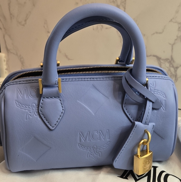 MCM Ella Mini Boston Bag NWOT - Picture 7 of 15